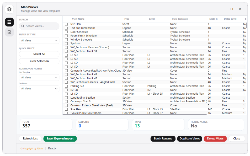 Unified View Manager Cockpit